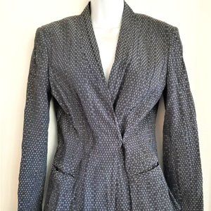 MADE IN ITALY MIDNIGHT BLUE COTTON JACKET